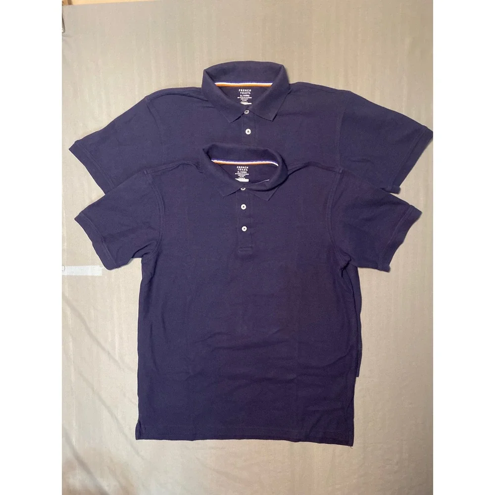 French Toast Boy School Uniform Bundle 4 Khaki Shorts 20H 2 Navy Polos XL 18/20H - Picture 9 of 16